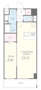 Lier a lavenir(リエ ア ラヴニール)【7階】の間取り