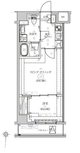 ベルシードアルファ押上イースト【704号室】の間取り