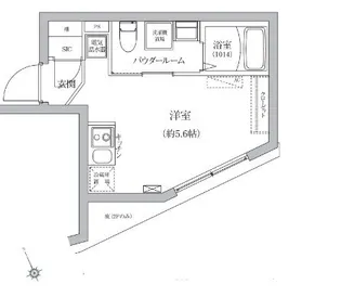 ベルシードステアー日暮里【1階】の間取り