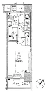 フェルクルールプレスト横浜弘明寺【9階】の間取り