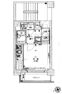 ヴェローナ空港西ルッソ【1003号室】の間取り