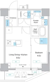 プレディアコート板橋【8階】の間取り