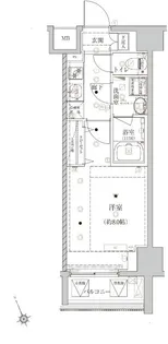 ベルシード上野松が谷【8階】の間取り
