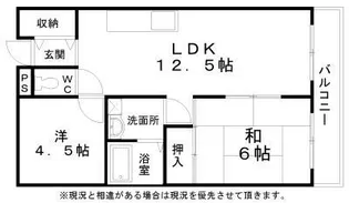エイチ・ツーオー岸和田【2階】の間取り