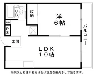 エイチ・ツーオー岸和田【407号室】の間取り