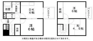 エイチ・ツーオー岸和田【601号室】の間取り