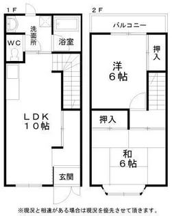 竹田ハイツ【1階】の間取り