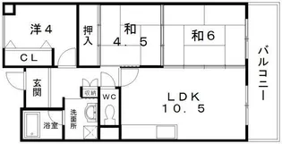 プリムローズ岸和田【207号室】の間取り