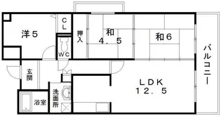 プリムローズ岸和田【301号室】の間取り