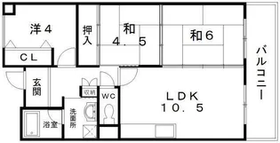 プリムローズ岸和田【5階】の間取り