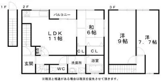 シュウハウス【2号室】の間取り