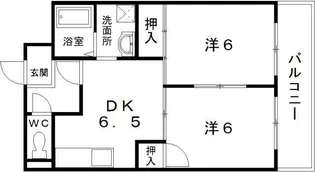 ホワイトオーク【5階】の間取り