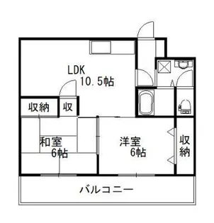 エアリーズ上野【406号室】の間取り