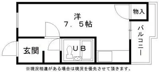 1Rの間取り画像