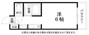 パラディ梅南【1階】の間取り