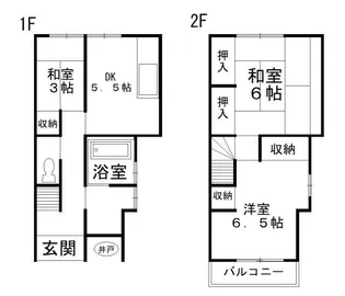 大阪府岸和田市堺町【一戸建】の間取り