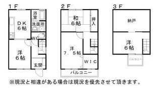 大阪府岸和田市藤井町1丁目【一戸建】の間取り