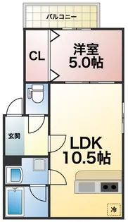 hugme residence【1階】の間取り