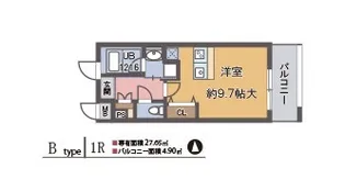 グランジュテ住吉【2階】の間取り