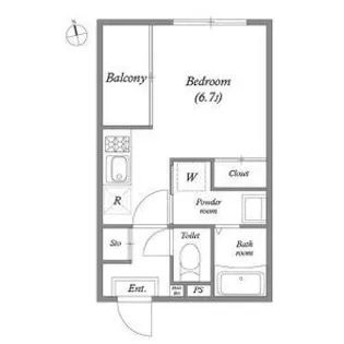 ハーモニーテラス北加賀屋【3階】の間取り
