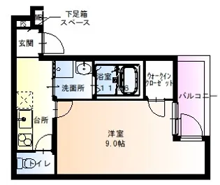 フジパレス住吉沢之町Ⅱ番館【1階】の間取り