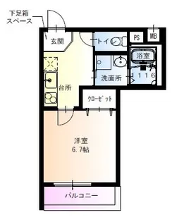 フジパレスあびこ駅東Ⅴ番館【1階】の間取り