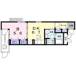 リバージュ アネックス【3階】の間取り