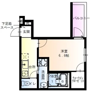 フジパレス住吉山之内【1階】の間取り