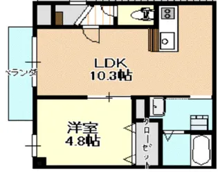 SFIDA天王寺南【2階】の間取り
