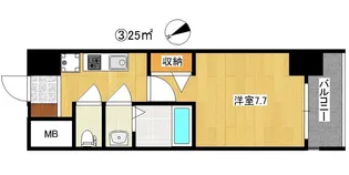 グランパシフィック岸里東【7階】の間取り
