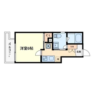 ラシーヌ住吉大社【4階】の間取り
