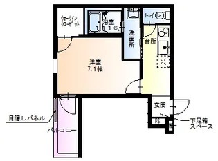 フジパレス杉本町駅西Ⅲ番館【2階】の間取り