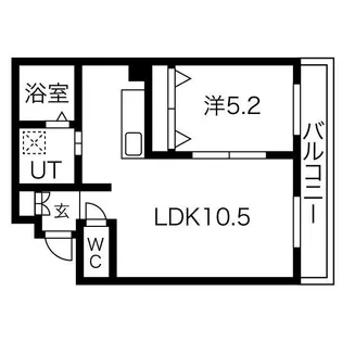エルミタージュ難波南Ⅱ【8階】の間取り