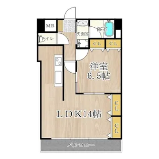 CITYSPIRE幸町【12階】の間取り