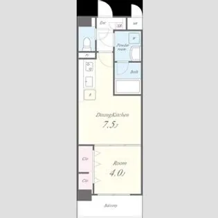 コンフォート弁天【2階】の間取り