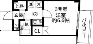 ドエル堀江南【8階】の間取り