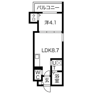 Buzz北加賀屋【3階】の間取り