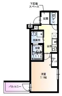 フジパレスあびこⅥ番館【3階】の間取り
