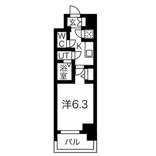 ファーストフィオーレ難波南パークサイド【7階】の間取り