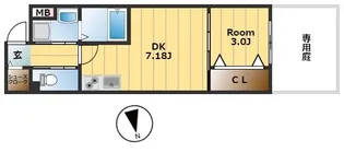 アンビエンス我孫子【1階】の間取り