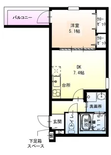 フジパレス我孫子西Ⅱ番館【2階】の間取り