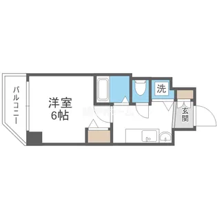 スワンズシティ難波南【10階】の間取り