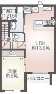スプリング・ソナタ【2階】の間取り