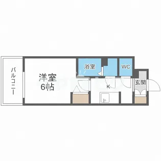 ファステート大阪上本町ソーレ【6階】の間取り