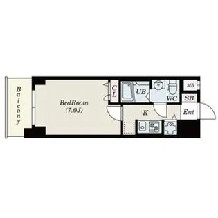 S-RESIDENCE難波Briller【10階】の間取り