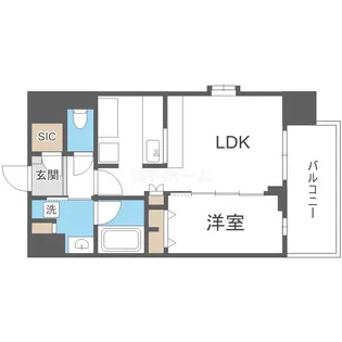 スプランディッド難波キャトル【7階】の間取り
