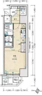 ベルエ難波西【6階】の間取り