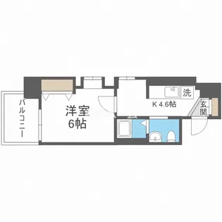 東小橋Ⅱ番館【9階】の間取り