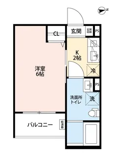CRASTINE住吉大社【2階】の間取り