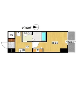 グランパシフィック花園北【2階】の間取り